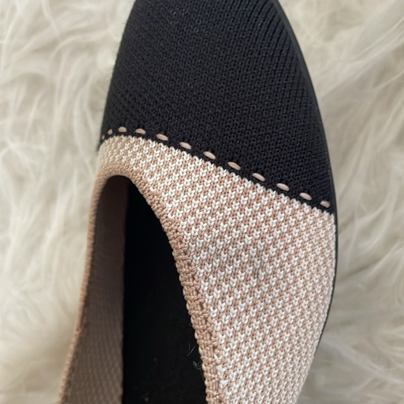 Rothy's The Square Tuxedo Ballet Flats Size 9.5 - Picture 6 of 8